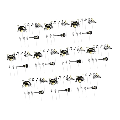 TOYANDONA 10 Sätze Kuchendekoration alles gute zum geburtstag kuchen auswahl Dekorationen für Musikinstrumente Geburtstagsfeier Cupcake-Dekor zum Geburtstag Papier Schwarz TOYANDONA 10 Sätze Kuchendekoration alles gute zum geburtstag kuchen auswahl Dekorationen für Musikinstrumente Geburtstagsfeier Cupcake-Dekor zum Geburtstag Papier Schwarz von TOYANDONA