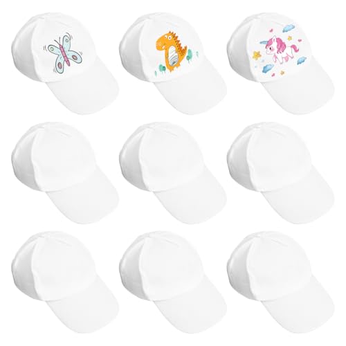 TOYANDONA 10 Stück DIY Baseball Caps Zum Bemalen Für Kinder Weiße Kinder-DIY-Hüte DIY-Baseballkappe Kreatives Bastelset FüR Geburtstagsgeschenke Und Kunstprojekte TOYANDONA 10 Stück DIY Baseball Caps Zum Bemalen Für Kinder Weiße Kinder-DIY-Hüte DIY-Baseballkappe Kreatives Bastelset FüR Geburtstagsgeschenke Und Kunstprojekte von TOYANDONA