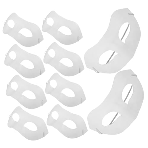 TOYANDONA 10 Stück DIY Papiermasken Blanko Zum Bemalen Für Maskerade Cosplay Und Karneval Kreatives Bastelset Für Und Erwachsene Unisex Vielseitig Einsetzbar von TOYANDONA