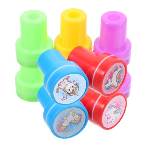 TOYANDONA 10 Stück Einhorn-Stempel Für Partygeschenke, Niedliche Stempel, Schöne Einhorn-Stempel Für Kinderpartys von TOYANDONA