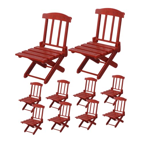 TOYANDONA 10 Stück Maßstab Faltbare Puppenhausmöbel Realistische Mini Gartenstühle Leicht Tragbar für DIY Feengarten und Puppendekoration TOYANDONA 10 Stück Maßstab Faltbare Puppenhausmöbel Realistische Mini Gartenstühle Leicht Tragbar für DIY Feengarten und Puppendekoration von TOYANDONA
