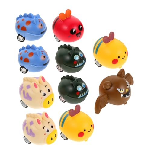 TOYANDONA 10 Stück Teiliges Aufziehautos Reibungsbetriebene Mini Autos mit Niedlichen Tiermotiven Buntes für Kleinkinder Mädchen Jungen Geburtstags Partygeschenk TOYANDONA 10 Stück Teiliges Aufziehautos Reibungsbetriebene Mini Autos mit Niedlichen Tiermotiven Buntes für Kleinkinder Mädchen Jungen Geburtstags Partygeschenk von TOYANDONA