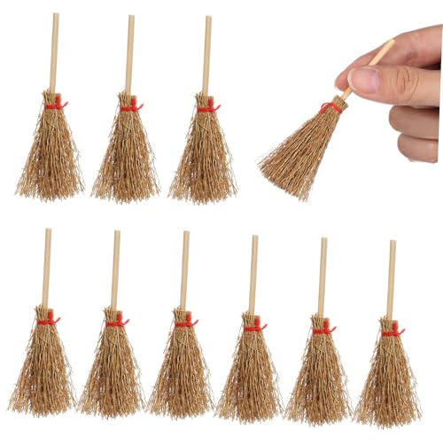 TOYANDONA 10stücke Mini-Besen-Ornament Aus Hochwertigem Material Mit Rotem Seil Kleine Geeignet Als Hexen Requisite Anhänger Für Halloween-Dekorationen Und Kostümrequisiten TOYANDONA 10stücke Mini-Besen-Ornament Aus Hochwertigem Material Mit Rotem Seil Kleine Geeignet Als Hexen Requisite Anhänger Für Halloween-Dekorationen Und Kostümrequisiten von TOYANDONA