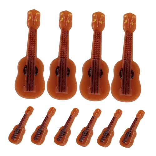 TOYANDONA 10 Stück Teiliges Miniatur Gitarren Modell aus Resin Realistische Mini Gitarren Puppenhaus Dekoration Detailreiche Miniatur Musikinstrumente für DIY Sammlungen und Wohnaccessoires TOYANDONA 10 Stück Teiliges Miniatur Gitarren Modell aus Resin Realistische Mini Gitarren Puppenhaus Dekoration Detailreiche Miniatur Musikinstrumente für DIY Sammlungen und Wohnaccessoires von TOYANDONA