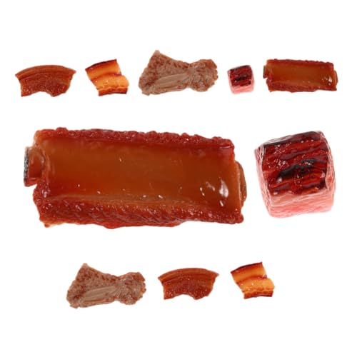 TOYANDONA 10 Stück Teiliges Realistische Fake Schweinerippchen Spielessen Modell für Kinderküche Vielseitige Deko und Foto Requisiten Lebensechte Imitation für Restaurant Heimdekoration TOYANDONA 10 Stück Teiliges Realistische Fake Schweinerippchen Spielessen Modell für Kinderküche Vielseitige Deko und Foto Requisiten Lebensechte Imitation für Restaurant Heimdekoration von TOYANDONA