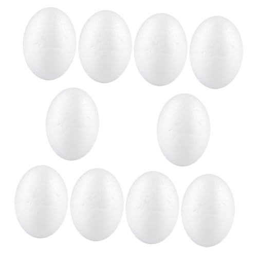 TOYANDONA 10 Stück Teiliges Schaumstoff Eier DIY Bastel Eier Unbemalt zum Bemalen und Dekorieren Stabile Realistische Dekoration für Kreative Handarbeiten und Partygestaltung TOYANDONA 10 Stück Teiliges Schaumstoff Eier DIY Bastel Eier Unbemalt zum Bemalen und Dekorieren Stabile Realistische Dekoration für Kreative Handarbeiten und Partygestaltung von TOYANDONA