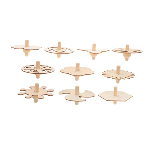 TOYANDONA 10 Teiliges Unbemalter Holzkreisel Bastelset für DIY Holzspielzeug Kindergarten Party Kreative Handarbeit Fördert Feinmotorik und Künstlerischen Ausdruck TOYANDONA 10 Teiliges Unbemalter Holzkreisel Bastelset für DIY Holzspielzeug Kindergarten Party Kreative Handarbeit Fördert Feinmotorik und Künstlerischen Ausdruck von TOYANDONA
