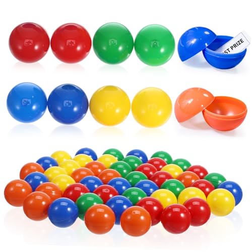 TOYANDONA 100 STK Lotteriekugel farbige Kugeln Pongbälle Gewinnspielbälle Spielzeug-Telefon Glückskugeln tischtennisball tischfussball Bingokugeln für die Party Party-Lotterieball Plastik von TOYANDONA