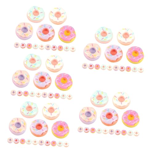 TOYANDONA 100 STK Mini-Donuts Mini-küchenszenendekor Mini- -Rollenspiel Food-Requisiten-dekor Gefälschter Nachtisch Mini-Donut-verzierung Puppenhaus-Donut Miniatur-Food-Modell Harz von TOYANDONA