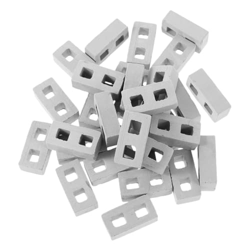 TOYANDONA 100 Stück Baustein Villa Model Spielzeugsteine Zubehör für Bausteine Puppenhausbauzubehör kleine Ziegel Mini-Steine, kleine Steine Miniaturziegel Ziegelspielzeug Keramik Grau TOYANDONA 100 Stück Baustein Villa Model Spielzeugsteine Zubehör für Bausteine Puppenhausbauzubehör kleine Ziegel Mini-Steine, kleine Steine Miniaturziegel Ziegelspielzeug Keramik Grau von TOYANDONA