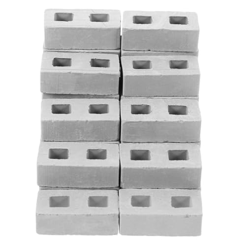 TOYANDONA 100 Stück Baustein Villa Model Zubehör Für Bausteine Mini-kunststein Simulierte Ziegelmodelle Miniatursteine Steine Spielzeugsteine Mini-bausteine zum Basteln Keramik Grau TOYANDONA 100 Stück Baustein Villa Model Zubehör Für Bausteine Mini-kunststein Simulierte Ziegelmodelle Miniatursteine Steine Spielzeugsteine Mini-bausteine zum Basteln Keramik Grau von TOYANDONA