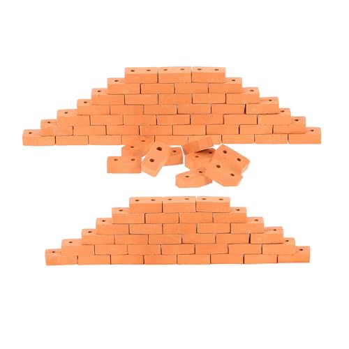 TOYANDONA 100 Stück DIY Ziegel Miniatur Gebäude Modell Kleine Ziegel Mini Haus Winzige Kleine Winzige Modell Wand Bausteine Bausteine Puppenhaus Stein Orange TOYANDONA 100 Stück DIY Ziegel Miniatur Gebäude Modell Kleine Ziegel Mini Haus Winzige Kleine Winzige Modell Wand Bausteine Bausteine Puppenhaus Stein Orange von TOYANDONA