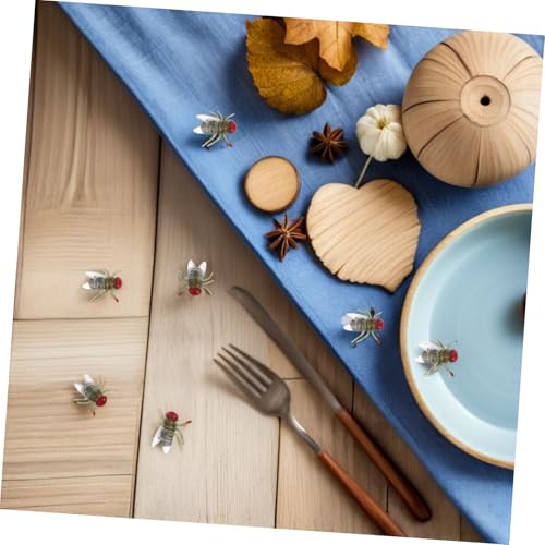 TOYANDONA 100 Stück Kleine Plastikfliegen Halloween Deko Insektenspielzeug Realistische Falsche Fliegen für Gruselspaß und Streiche bei Halloween und April Fools Party TOYANDONA 100 Stück Kleine Plastikfliegen Halloween Deko Insektenspielzeug Realistische Falsche Fliegen für Gruselspaß und Streiche bei Halloween und April Fools Party von TOYANDONA