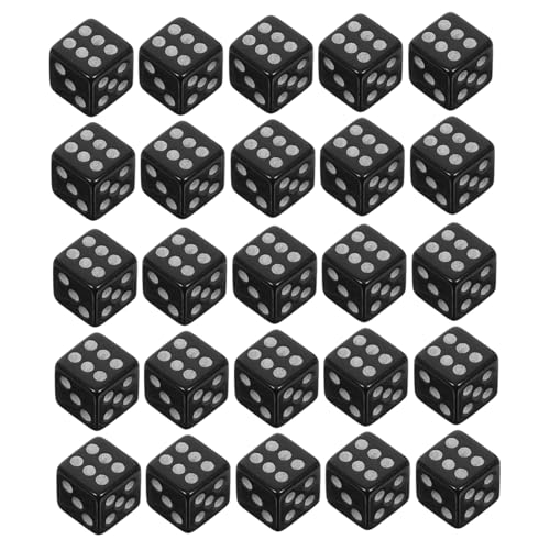 TOYANDONA 100 Stück Mini Würfel Schwarz Seitig Klein Kunststoff Präzise Punkte Vielseitig für Brettspiele Partyspiele Lernen und Bastelprojekte Kompakt Leicht Tragbar TOYANDONA 100 Stück Mini Würfel Schwarz Seitig Klein Kunststoff Präzise Punkte Vielseitig für Brettspiele Partyspiele Lernen und Bastelprojekte Kompakt Leicht Tragbar von TOYANDONA