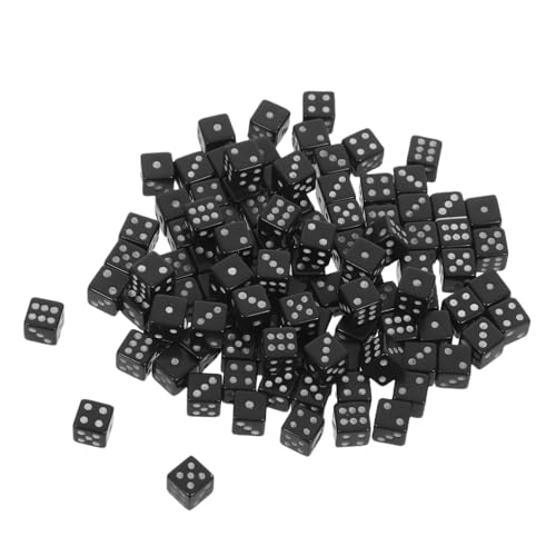 TOYANDONA 100stücke Miniwürfel Aus Kunststoff Kleine Schwarze Würfel Mit Punkten Für Brettspiele Partyspiele Lernen Und Mathematikaktivitäten Als Spielwürfel Für Mottopartys TOYANDONA 100stücke Miniwürfel Aus Kunststoff Kleine Schwarze Würfel Mit Punkten Für Brettspiele Partyspiele Lernen Und Mathematikaktivitäten Als Spielwürfel Für Mottopartys von TOYANDONA