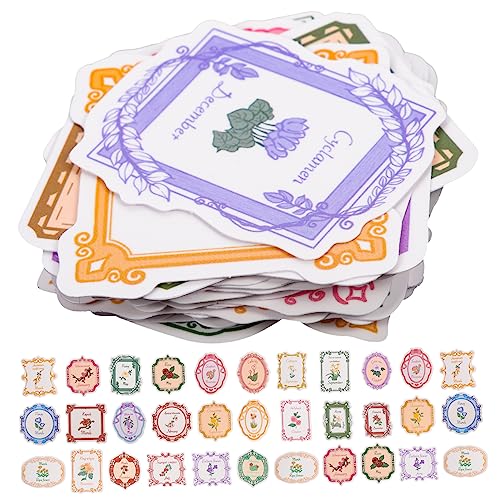 TOYANDONA 100 Stück Pflanzen Doodle Aufkleber Cartoon Koffer Aufkleber Graffiti Aufkleber Mehrzweck Aufkleber Vintage Blumen Aufkleber Pflanzen Scrapbooking Aufkleber Papier von TOYANDONA