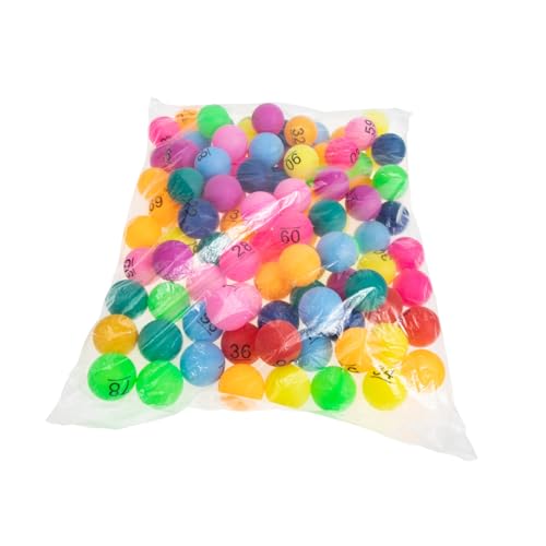 TOYANDONA 100St Farbe Zahlenball plastikball kunststoffball Zahlenlotterie plastikkugeln playhome Bälle für die Grube Bunte Pong-Bälle interessante Spielbälle tragbare Spielbälle Colorful von TOYANDONA