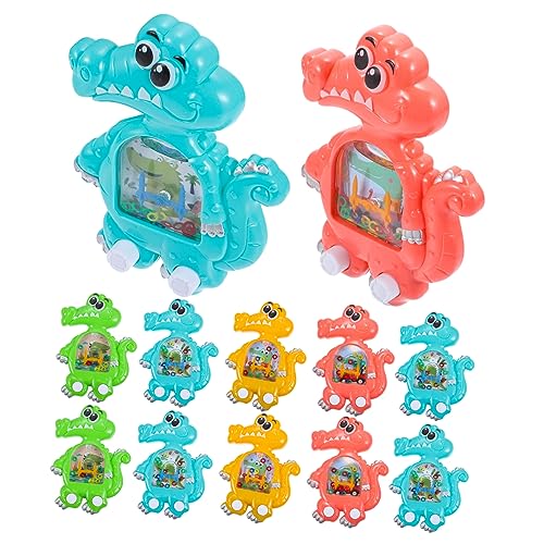 TOYANDONA 10St Dinosaurier-Wassermaschine Wasserspiele tragbares Wasserringspielzeug interaktives Spielzeug Kinder wasserspielzeug Reisespielzeug für Kleinkinder 1-3 Handspiele Plastik von TOYANDONA