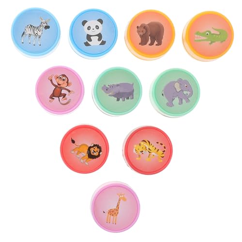 TOYANDONA Stempelset mit Meerestieren Handstempel für Kinder Kreatives Spielspielzeug Jeweils in Macaron-Farbe von TOYANDONA