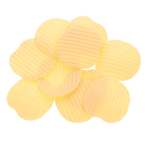 TOYANDONA 10st Simulierte Kartoffelchips Gefälschte Hamburger Künstliche Pommes Frites Knete Künstliche Nahrung Kartoffelchip-Display Prop Pommes Kinderspielzeug-Pommes Paket Food-Modell PVC von TOYANDONA