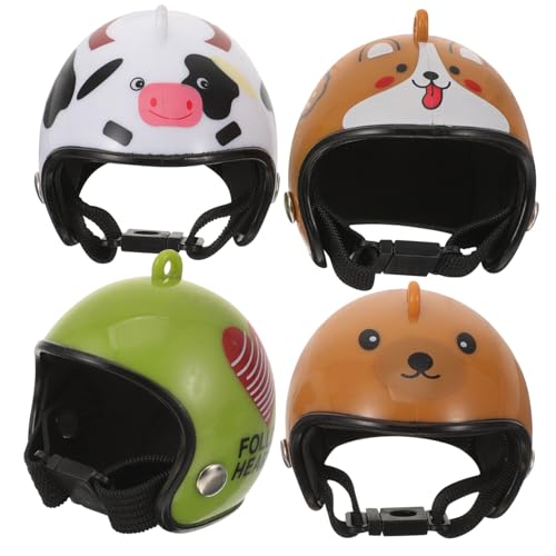 TOYANDONA 12 STK Kleine Hühnerhelme Kopfbedeckungen Für Haustiervögel Kappen Zylinder Papagei Schutzhelm Lustiger Kleiner Hut Lustige Papageienhelm-kostüme Tierhüte Eisen Baby Mütze von TOYANDONA