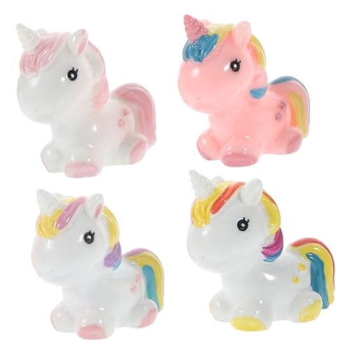 TOYANDONA 12 STK Mikrolandschaftsdekoration Miniaturen Zum Basteln Einhorn-actionfigur Einhorn-sammelfiguren Mikro-landschafts-Einhorn-Ornament Mikrolandschaftsfiguren Mini-einhornfigur Harz von TOYANDONA