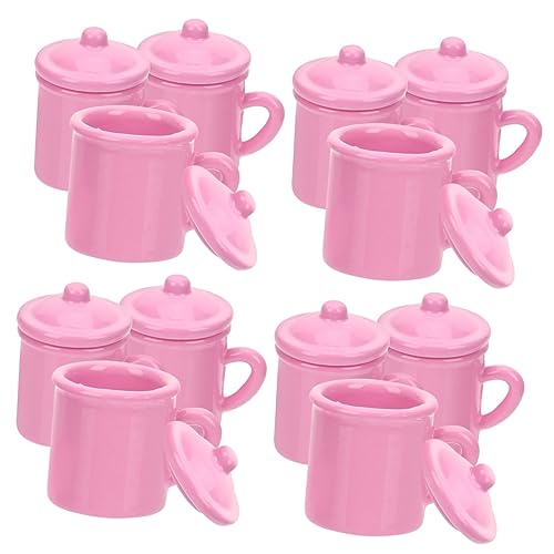 TOYANDONA 12 STK Mini-Retro-mundbecher Mini-wasserbecher Mikrospielzeug Mini-teetassen Spielzeuge Minibecher Für Puppe Mini-Spielzeug Vintage Teetassen Kleine Kaffeetasse Legierung Rosa von TOYANDONA