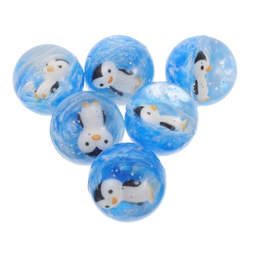 TOYANDONA Penduin-set 12 Stück Hüpfbälle für Jungen und Mädchen Meerestier-partygeschenke Pinguin-geburtstagspartygeschenke von TOYANDONA