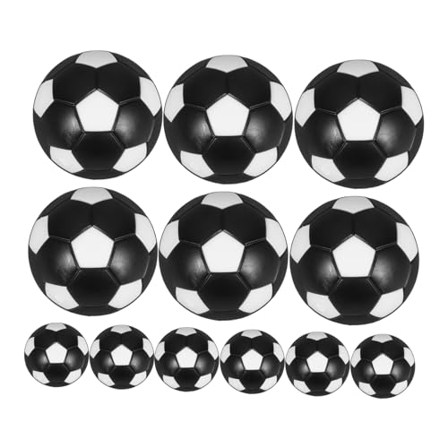 TOYANDONA 12 Stück Ersatzball Für Tischfußball Tischfußballball Ersatz Für Tischfußballspiele Ersatzbälle Für Tischfußball Tischfußball-tischball Mini-fußball Fußball Ball Black Die Hüften von TOYANDONA