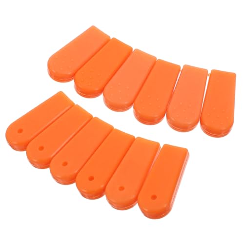 TOYANDONA 12er-Pack Universal-hüllen für Verkaufsautomaten Orangefarbene Gummiabdeckungen für Jungen und Mädchen Automatenzubehör Reparaturteile von TOYANDONA