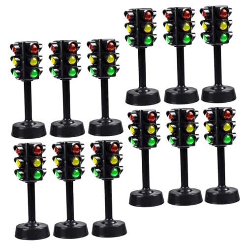 TOYANDONA 12 Stück Teiliges Ampelspielzeug mit Lichtsignalen Pädagogisches Verkehrsmodell für Lernspielzeug zur Verkehrserziehung und Spielspaß für Jungen und Mädchen TOYANDONA 12 Stück Teiliges Ampelspielzeug mit Lichtsignalen Pädagogisches Verkehrsmodell für Lernspielzeug zur Verkehrserziehung und Spielspaß für Jungen und Mädchen von TOYANDONA
