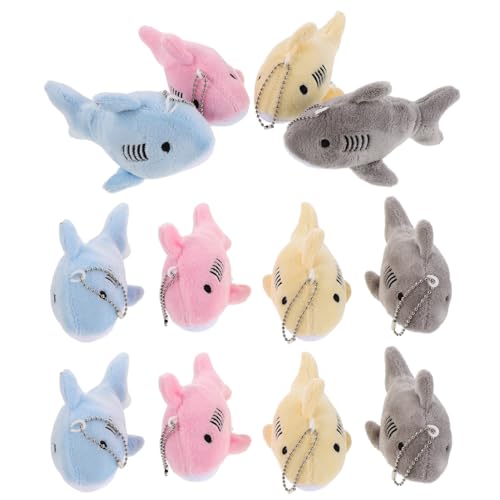 TOYANDONA 12 Stück Teiliges Mini Plüsch Hai Schlüsselanhänger Kleine Stofftier-anhänger für Rucksack und Damen Meeresthemen Partygeschenk Bunte Schlüsselring-anhänger Praktische und TOYANDONA 12 Stück Teiliges Mini Plüsch Hai Schlüsselanhänger Kleine Stofftier-anhänger für Rucksack und Damen Meeresthemen Partygeschenk Bunte Schlüsselring-anhänger Praktische und von TOYANDONA
