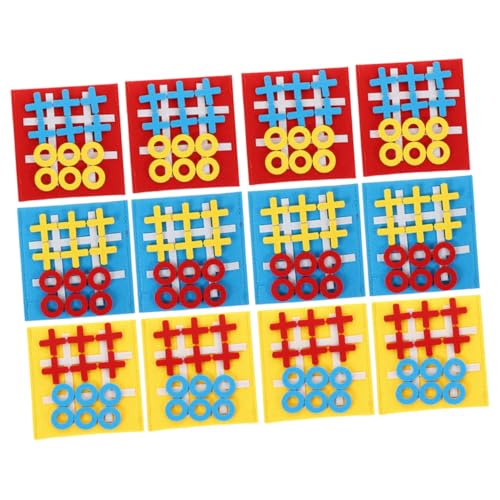 TOYANDONA 12 Stück Teiliges Mini Ticktacktoe Spielbrett aus Filz Buntes Pädagogisches Gesellschaftsspiel für Fördert Strategisches Denken und Problemlösung als Mitgebsel und Lernspielzeug TOYANDONA 12 Stück Teiliges Mini Ticktacktoe Spielbrett aus Filz Buntes Pädagogisches Gesellschaftsspiel für Fördert Strategisches Denken und Problemlösung als Mitgebsel und Lernspielzeug von TOYANDONA