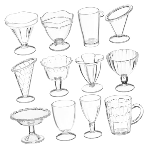 TOYANDONA 12 Stück Teiliges Miniatur Puppenhaus Dessertbecher Transparent Vielseitige Mini Cups für Rollenspiel Puppenhaus Küchenzubehör Kreative DIY Spielzeuggeschirr TOYANDONA 12 Stück Teiliges Miniatur Puppenhaus Dessertbecher Transparent Vielseitige Mini Cups für Rollenspiel Puppenhaus Küchenzubehör Kreative DIY Spielzeuggeschirr von TOYANDONA