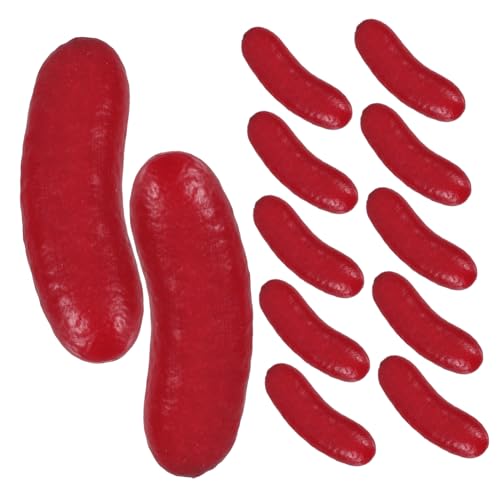 TOYANDONA 12 Stück Teiliges Realistischer Hohler Fake Hot Dog Modelle Langlebige Leichte Kunstwurst Deko für Küchen Restaurants Fotorequisiten und Event-Display TOYANDONA 12 Stück Teiliges Realistischer Hohler Fake Hot Dog Modelle Langlebige Leichte Kunstwurst Deko für Küchen Restaurants Fotorequisiten und Event-Display von TOYANDONA
