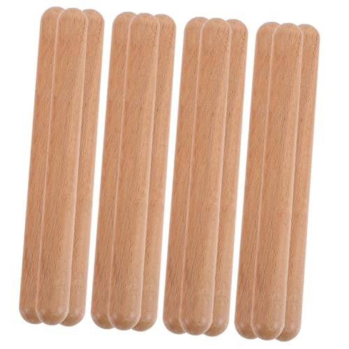 TOYANDONA 12Pcs Teig kinderinstrumente musikinstrumente für Holzrhythmusstäbe klimpern Kinderpercussion Gitarren frühpädagogisches für Rhythmusstäbe aus Holz hölzern von TOYANDONA