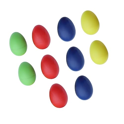 TOYANDONA 12St Eierbecher Eier Maracas kinderinstrumente Kinder musikinstrumente Kinder Instrument musikinstrumente für Kinder Perkussions-Eierschüttler Percussion-Musical-Ei-Maracas von TOYANDONA