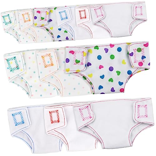 TOYANDONA 12St Stoffwindeln für Mädchen Puppen für Mädchen Zwillingspuppen Töpfchen für Babypuppen Puppen windel puppenwindeln Puppenkleidung Puppe Unterhose Gestrickte Baumwolle von TOYANDONA