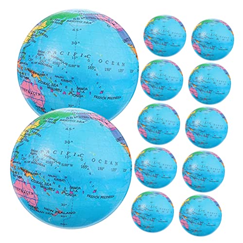 TOYANDONA 12pcs Globe Dekompression Spielzeug Unterricht Spielzeug Dekorative Stressbälle Quetschen Globuskugeln von TOYANDONA