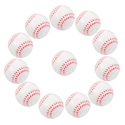 TOYANDONA Babyschaumball 12st Schaumstoffball Für Kinder Outdoor Spielzeug Baseball Weiche Softbälle Zum Softbälle Trainieren Hüpfbälle Sport-stressbälle Minibälle Softball Pu von TOYANDONA