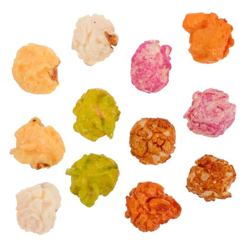 TOYANDONA 12st Popcorn-Modell Popcorn-Ornamente Requisiten Für Küchensnacks Puppenhausessen Popcorn-Rollenspiel Dekorative Requisiten Miniatur-leckereien Popcorn-partydekorationen Plastik von TOYANDONA