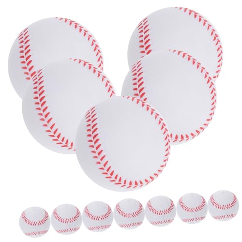 TOYANDONA 12st Schwamm-Baseball Krempen Einer Baseballkappe Tauchsensor Automatisch Baseballschläger Bläst Sich Auf Xylophon Fallensteller Kugelkappen-Liner Abs Klein Tonhöhe Sticken Pu Weiß von TOYANDONA