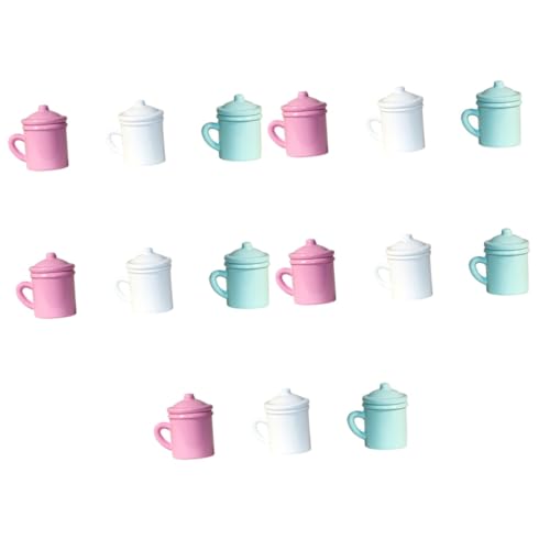 TOYANDONA 15 STK Mini-Tasse Wasserbecher Badezimmer Dekor Kinderspielzeug Mini-Puppen Mini-Spielzeug Puppenküche Mini-hausteetasse Tassen Für Kinder Puppenessen Miniatur von TOYANDONA