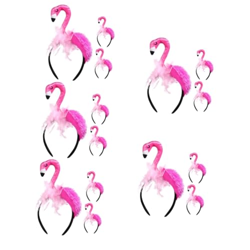 TOYANDONA 15 Stk Flamingo-Stirnband kinder haarschmuck faschingskostüm Plüsch-Stirnband kinder dekor Kleidung Haarreifen aus Stoff Party-Kopfschmuck Pop schmücken Hut Tier Fräulein Samt von TOYANDONA