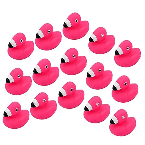 TOYANDONA 15 Stück Cartoon Badespielzeug Flamingo Flamingo Enten Rosa Flamingo Mini Flamingo Spielzeug Mini Spielzeug Meerjungfrauen Spielzeug Kinderspielzeug Mini Enten von TOYANDONA