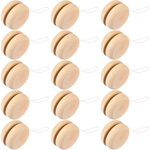 TOYANDONA 15 Stück Kugel reaktionsfreudige Kontrolle Unvollendet Mini Rund Basteln Baby Kleine Holzspielzeug Yoyo für Kinder Anfänger Holzmalerei Kunst Geburtstag Weihnachten Halloween Gefälligkeiten TOYANDONA 15 Stück Kugel reaktionsfreudige Kontrolle Unvollendet Mini Rund Basteln Baby Kleine Holzspielzeug Yoyo für Kinder Anfänger Holzmalerei Kunst Geburtstag Weihnachten Halloween Gefälligkeiten von TOYANDONA
