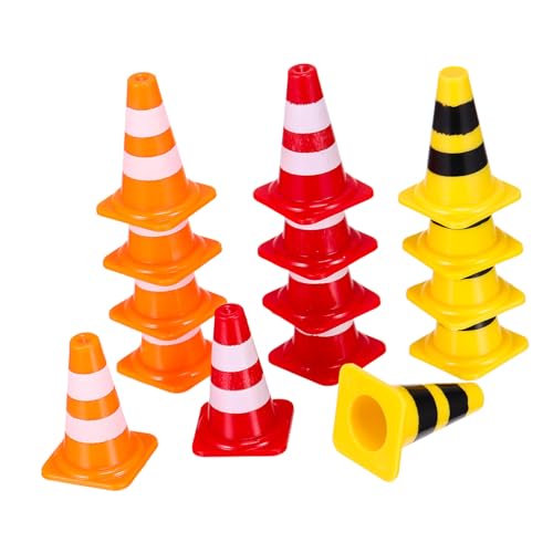 TOYANDONA 15 Stück Teiliges Mini Verkehrskegel aus Sicherem Kunststoff Realistische Straßenabsperrung für Vielseitig für Bildung Zählen und Baustellen Szenen Platzsparend und Leicht TOYANDONA 15 Stück Teiliges Mini Verkehrskegel aus Sicherem Kunststoff Realistische Straßenabsperrung für Vielseitig für Bildung Zählen und Baustellen Szenen Platzsparend und Leicht von TOYANDONA