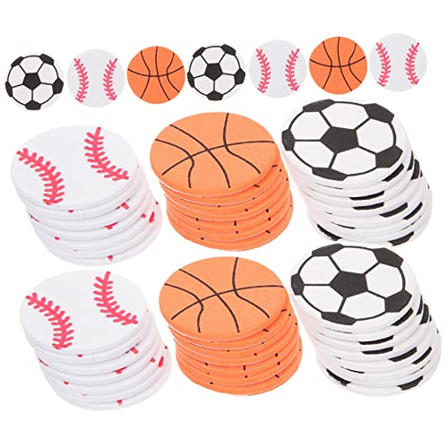 TOYANDONA 150 Blatt Sportball Aufkleber Cartoon Aufkleber Fußball Aufkleber Kinderaufkleber Wasserflaschen Aufkleber Kreis Aufkleber Tennis Ornament Aufkleber Für Nagelaufkleber von TOYANDONA