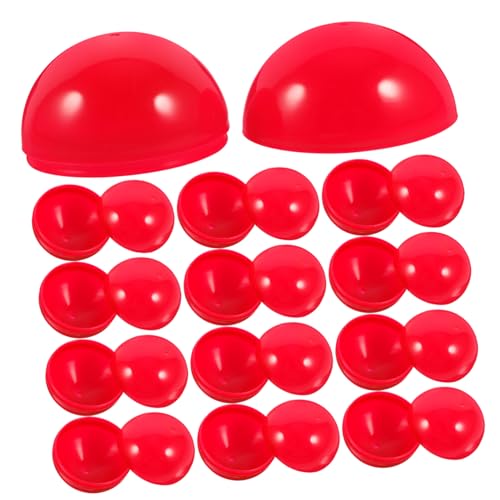 TOYANDONA 150 STK Aktivität Bunte Bälle Spielzeug Aus Verkaufsautomaten Turnier-auslosungsbälle Bingo-Kugel Ball Aktivität Spieltisch Leere Bälle Junggesellinnenabschied Spiel Partybälle Rot von TOYANDONA