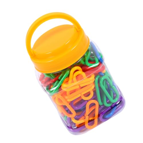 TOYANDONA 150 Stück Teiliges Lernspielzeug Geometrische Kunststoff C Clips Haken Bunte Kettenglieder für Kreatives Bauen und Spielspaß in Vorschule TOYANDONA 150 Stück Teiliges Lernspielzeug Geometrische Kunststoff C Clips Haken Bunte Kettenglieder für Kreatives Bauen und Spielspaß in Vorschule von TOYANDONA